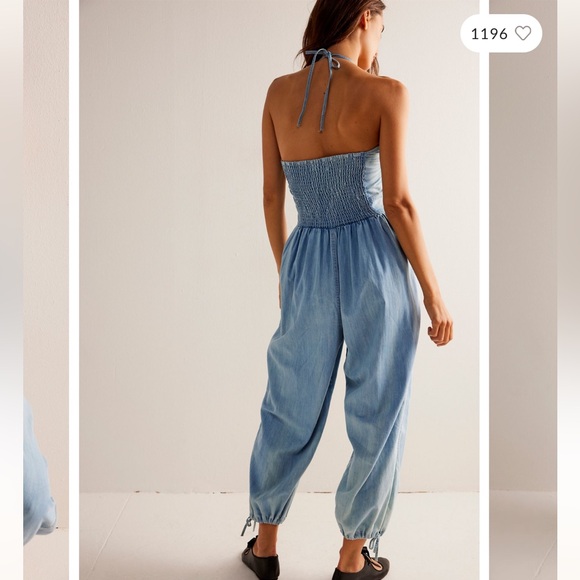 We The Free Light Blue Jumpsuit - Picture 2 of 3